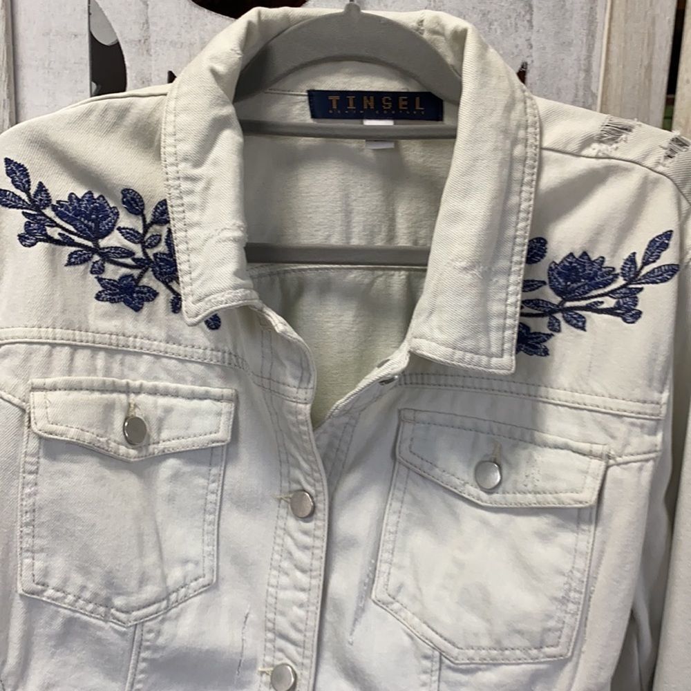 Denim Couture Jean Jacket Size Large
